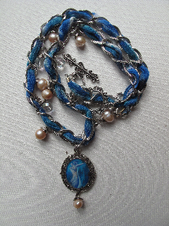 J0005 - Bridal Dance Ribbon Necklace