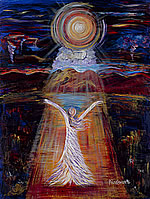 P015 - Piercing the Darkness (enhanced giclee print on canvas 20x24)