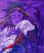 L0002 - Lamb of Love (Enhanced giclee canvas print 20x24)