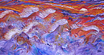 K0093 -Run with the Horses Giclee canvas print 20x40)