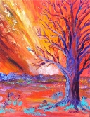 Born From Above (20x24 Acrylic canvas original) ~ SOLD 