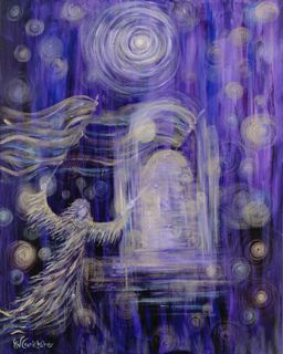 P154 - Visitation of God (24x30 acrylic on canvas)