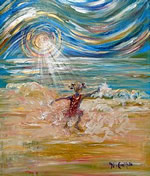 P0002 - Faith Like A Child (Giclee print on canvas 16x20)