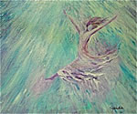 K0078 - Free to Fly (Original  acrylic on canvas 20x24) 