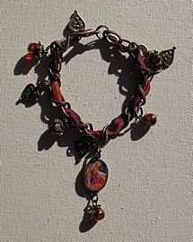 JB0001 - Love is All Ribbon Charm Bracelet