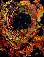 P114 - Out of This World (original acrylic on canvas 22x28)